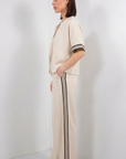 PANTALONE PALAZZO GROS GRAIN