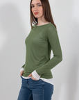MAGLIA DOPPIO COLLO SETINA