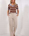PANTALONE BENGALINA PALAZZO+BOTTONE