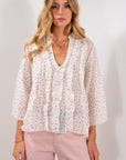 CAMICIA FRAPPE POIS TENCEL