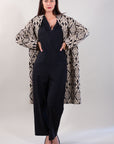 LONG DAMASK COAT