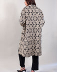 LONG DAMASK COAT