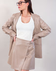 INFORMAL ECO-LEATHER JACKET
