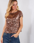 MAGLIA PAILLETTES BORDO