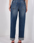 JEANS RISVOLTO LAVAGGIO MEDIO