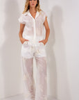 CAMICIA LYOCELL RICAMO GRANDE