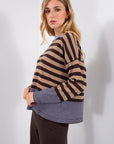 MAGLIA BICOLOR RIGHINE