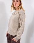MAGLIA SCRITTA AMORE PAILLETTES
