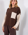 MAGLIA AMPIA RIGHINE + TASCA
