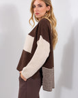 MAGLIA AMPIA RIGHINE + TASCA