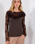 MAGLIA CARRE' + MANICA PIZZO