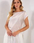 BLUSA LYOCELL RICAMO GRANDE