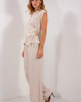 PANTALONE AMPIO STROPICCIATO