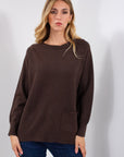 MAGLIA GIROCOLLO TASCA