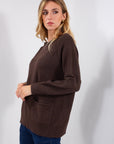 MAGLIA GIROCOLLO TASCA