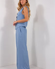 PANTALONE PALAZZO LINO