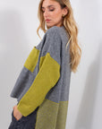 MAGLIA AMPIA RIGHINE + TASCA