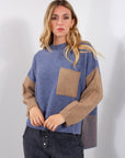 MAGLIA AMPIA RIGHINE + TASCA