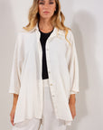 CAMICIONE MANICA KIMONO LINO