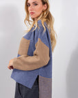 MAGLIA AMPIA RIGHINE + TASCA