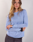 PURE FINE WOOL SWEATER WITH WRIST SPLIT