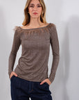 MAGLIA LUREX PIUMETTE