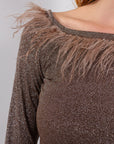 MAGLIA LUREX PIUMETTE