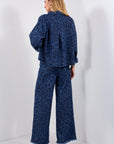 JEANS MACULATO FRANGE