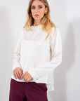 CAMICIA BOTTONI DIETRO RASO