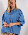 CAMICIA MANICA GOMITO CHAMBRIE