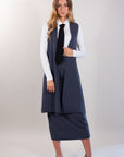 GILET LUNGO TAGLIO VIVO