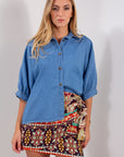 CAMICIA MANICA GOMITO CHAMBRIE