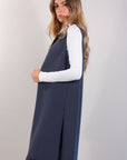 GILET LUNGO TAGLIO VIVO