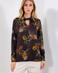 CAMICIA COLLETTO RASO FLOREALE