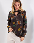 CAMICIA COLLETTO RASO FLOREALE