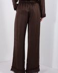 PANTALONE SFRANGIATO RASO