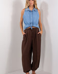 CAMICIA S/M NODO CHAMBRIE