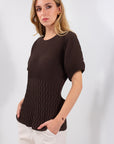 MAGLIA BLUSA PLISSE'