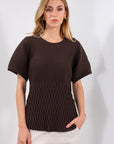 MAGLIA BLUSA PLISSE'