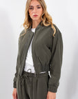 BOMBER SUEDE