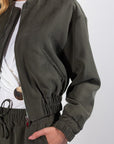 BOMBER SUEDE