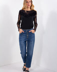 JEANS BOYFRIEND BOTTONI