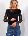 MAGLIA CARRE' + MANICA PIZZO