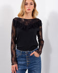 MAGLIA CARRE' + MANICA PIZZO