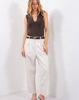 PANTALONE PINCES COTONE