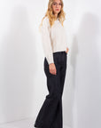 JEANS FLARE NERO