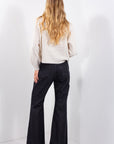 JEANS FLARE NERO