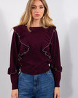 MAGLIA FRAPPE BORDI BICOLOR