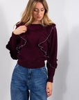 MAGLIA FRAPPE BORDI BICOLOR