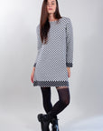 LONG POLKA DOT SWEATER